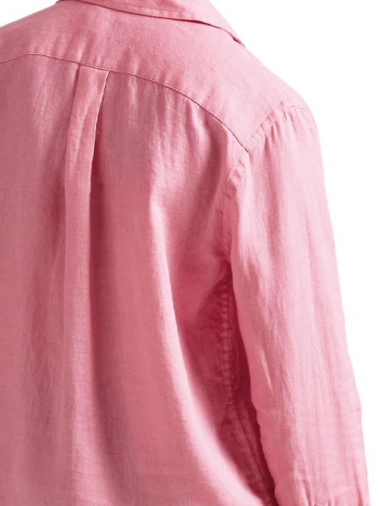 26SS 폴로 랄프로렌 포니 자수 리넨 셔츠 (211970730009) 211970730 514 Caramel pink - POLO RALPH LAUREN