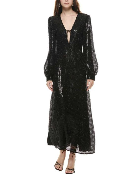 26SS 라쿠엘 디니즈 롱 원피스 5L03147 999 BLACK - RAQUEL DINIZ