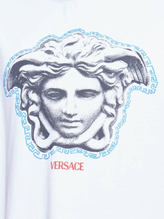 26SS 베르사체 반팔 티셔츠 1013302 1A167531W000 Optical white - VERSACE