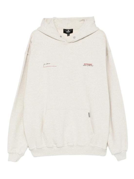 26SS 리프레젠트 긴팔 티셔츠 MLM4270 30 CREAM MARL