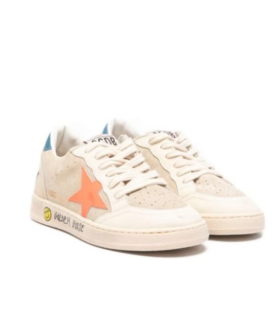 26SS [키즈] 골든구스 스니커즈 GJF00439 F00805015863 BEIGE RED BLUE