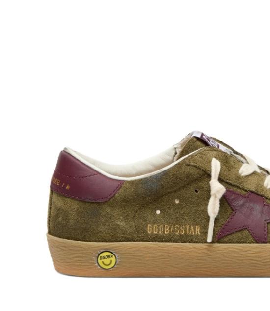 26SS [키즈] 골든구스 스니커즈 GYF01002 F00802935951 Olive green bordeaux - GOLDEN GOOSE