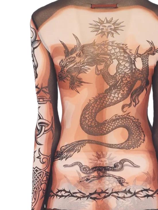 26SS 장 폴 고티에 긴팔 티셔츠 26 01 W TO456 M026P636000 NUDE BROWN BLACK - JEAN PAUL GAULTIER