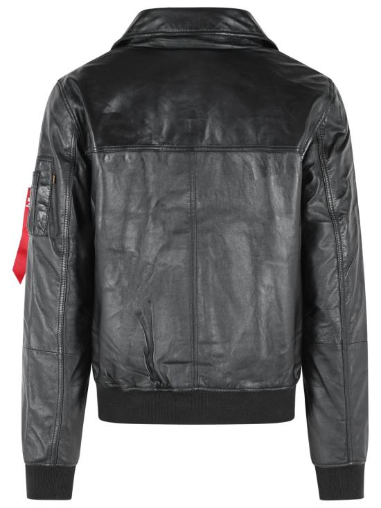 26SS 알파 가죽 자켓 26610603 Black - ALPHA