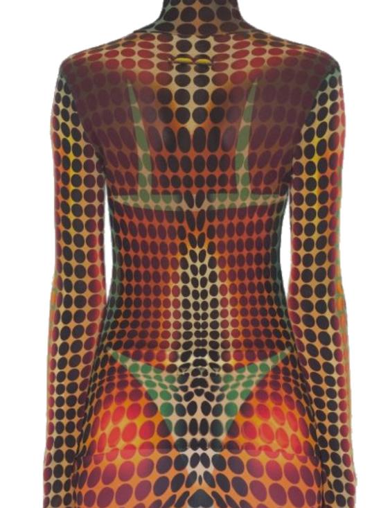 26SS 장 폴 고티에 반팔 티셔츠 26 01 W TO445 M018P155060 ORANGE BLUE BROWN - JEAN PAUL GAULTIER