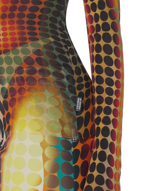 26SS 장 폴 고티에 반팔 티셔츠 26 01 W TO445 M018P155060 ORANGE BLUE BROWN - JEAN PAUL GAULTIER