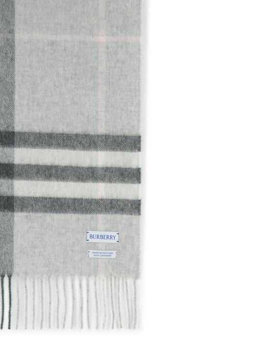 26SS 버버리 체크 캐시미어 스카프 8112637C3382 Grey - BURBERRY