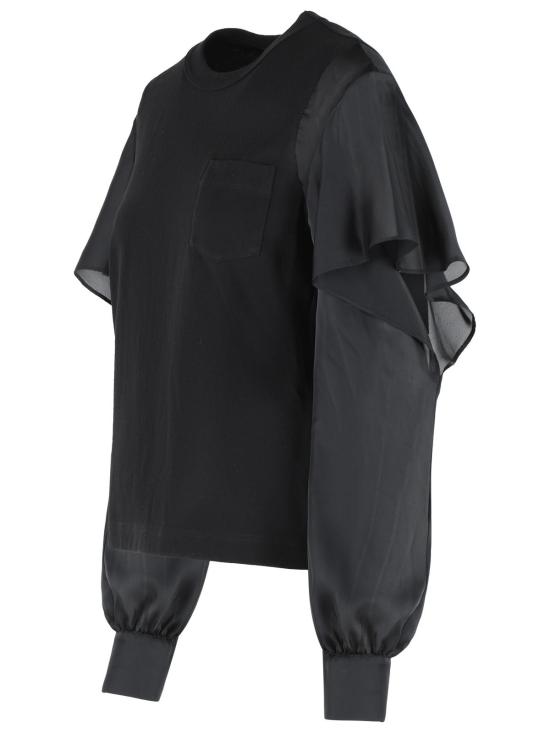 26SS 사카이 긴팔 티셔츠 26 08403001 Black - SACAI