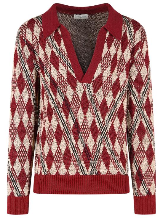 26SS 드리스 반 노튼 스웨터 021247 3722359 Bordeaux