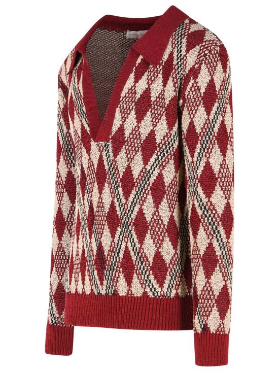 26SS 드리스 반 노튼 스웨터 021247 3722359 Bordeaux - DRIES VAN NOTEN