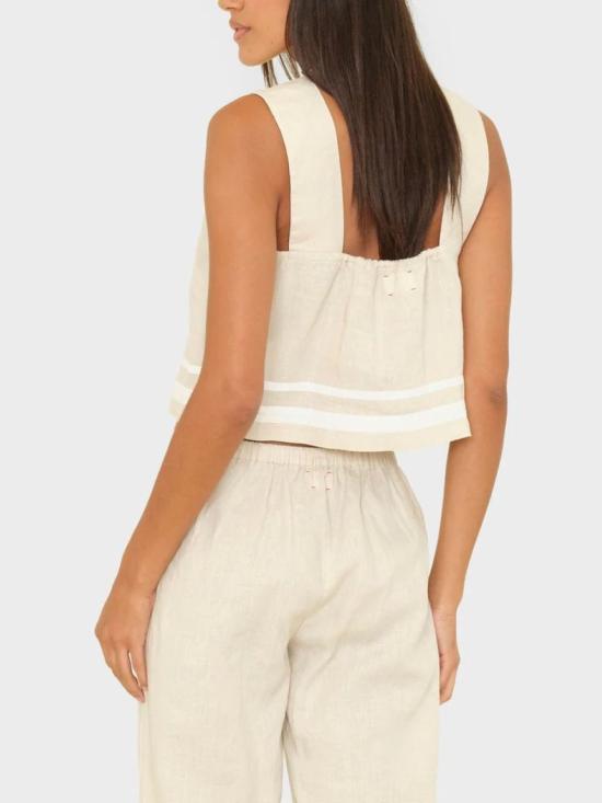 26SS 시레나 민소매 티셔츠 X5MRL049WNLN White - XIRENA