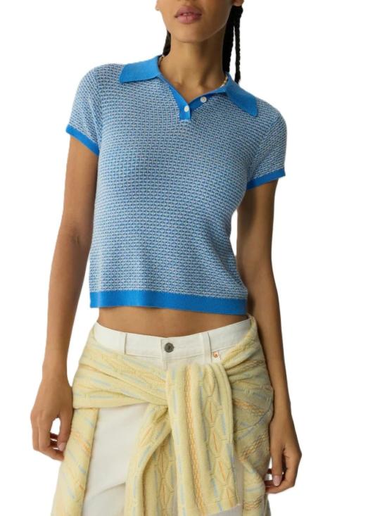 26SS 게스트 인 레지던스 폴로 티셔츠 W39011WFSAILCOMBO Light Blue - GUEST IN RESIDENCE