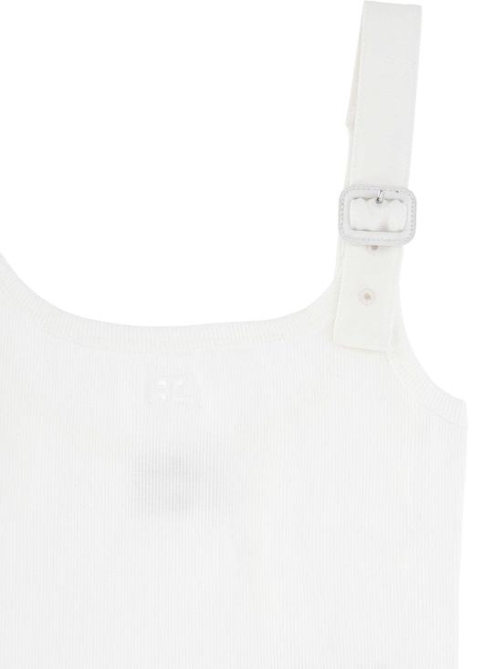 26SS 쿠레쥬 긴팔 티셔츠 126JDE153JS0194 0001 HERITAGE WHITE - COURREGES