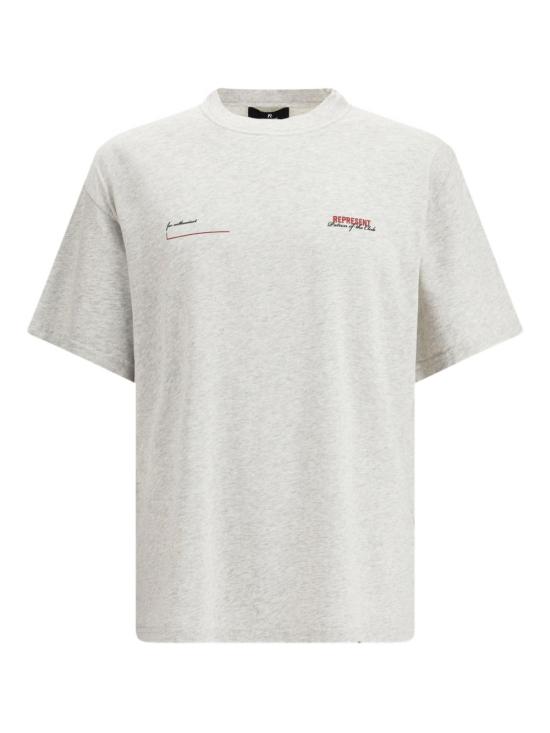 26SS 리프레젠트 반팔 티셔츠 MLM4274 30 CREAM MARL