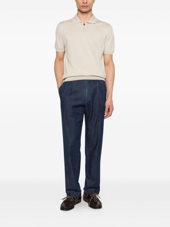 26SS 키톤 폴로 티셔츠 UMKX33ZK353 004 Ivory - KITON