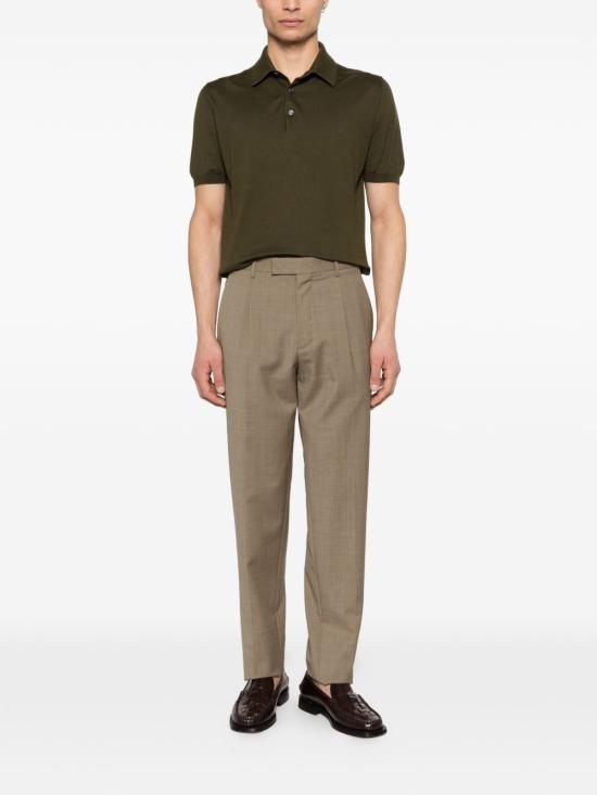 26SS 키톤 폴로 티셔츠 UMKXX33K319 006 Military - KITON