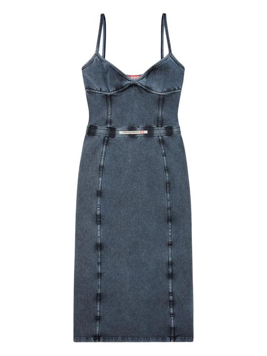 26SS 디젤 미디 원피스 A183580KIBY 01C Clear Blue