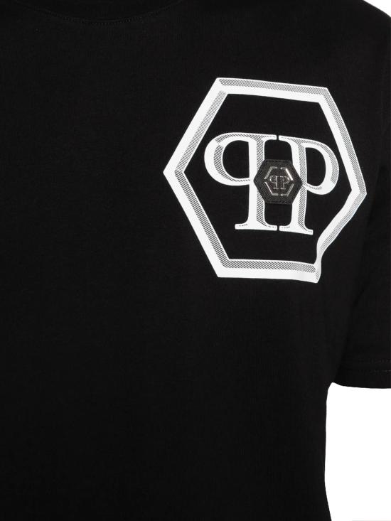 26SS 필립 플레인 반팔 티셔츠 MTK8886 PJY002N02 Black - PHILIPP PLEIN