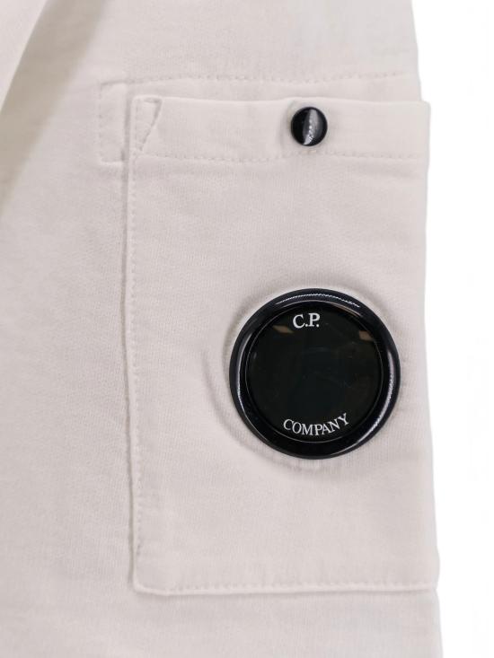 26SS 씨피 컴퍼니 긴팔 티셔츠 20CMSS034A 002246G103 Gauze white