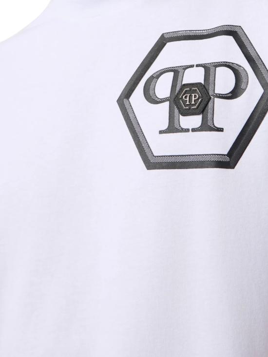 26SS 필립 플레인 반팔 티셔츠 MTK8886 PJY002N01 White - PHILIPP PLEIN