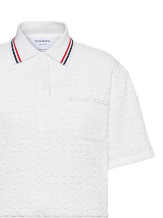 26SS 톰브라운 반팔 티셔츠 FLL214A 06751100 White - THOM BROWNE