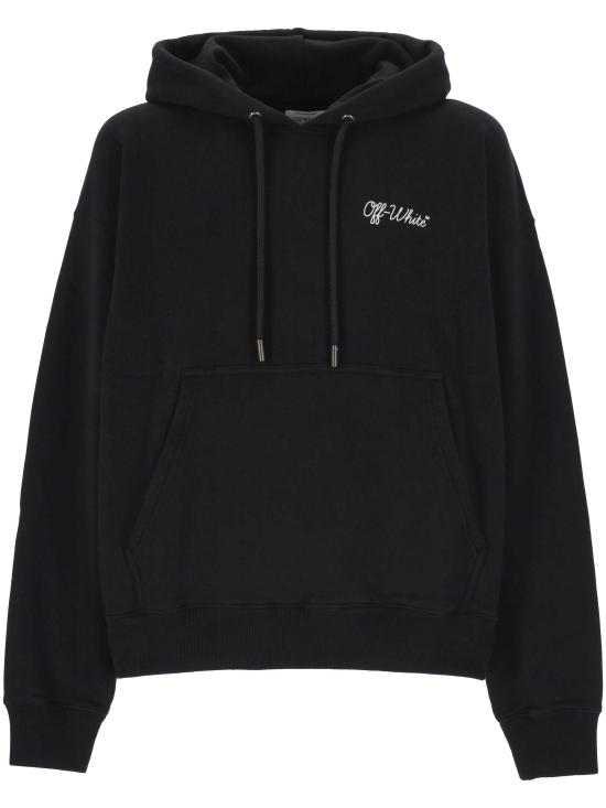 26SS 오프화이트 후드 티셔츠 44MBB085C9F0191 001 Black