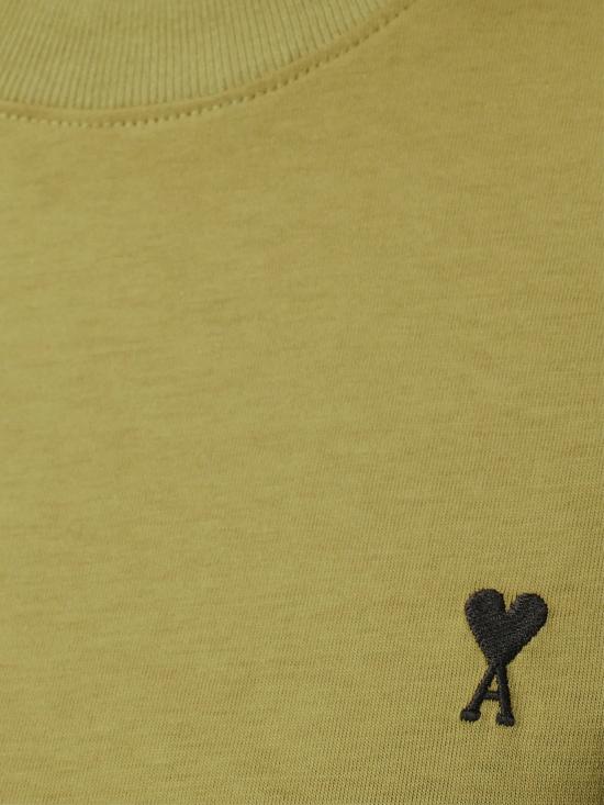 26SS 아미 스몰 하트 로고 코튼 크롭 티셔츠 FTS347 724A035 Matcha - AMI