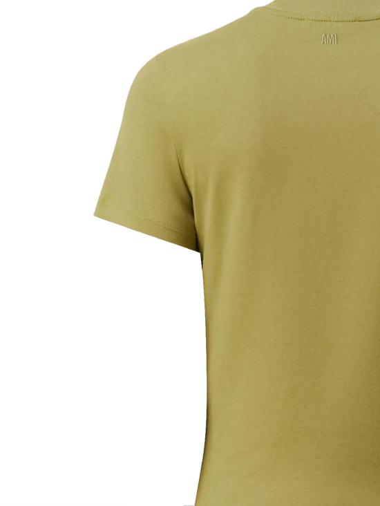 26SS 아미 스몰 하트 로고 코튼 크롭 티셔츠 FTS347 724A035 Matcha - AMI