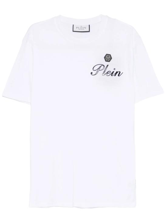 26SS 필립 플레인 반팔 티셔츠 MTK8906 PJY002N01 White