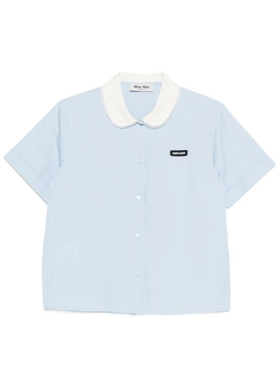 26SS 미우미우 셔츠 MK2020S OOO 10IVF0013 Clear Blue