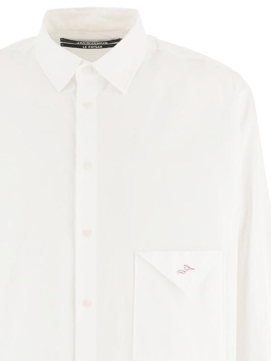 26SS 자크뮈스 긴팔 셔츠 SHM00607AW00351 100 White - JACQUEMUS