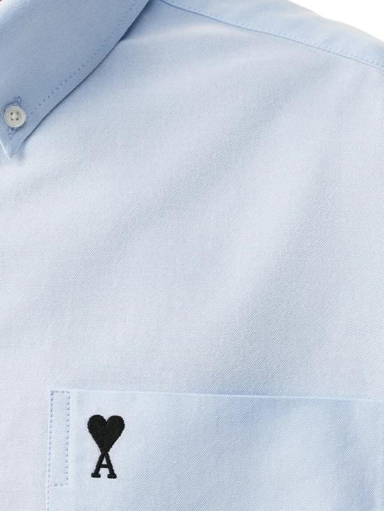 26SS 아미 반팔 셔츠 HSH823 CO0031450 Blue - AMI