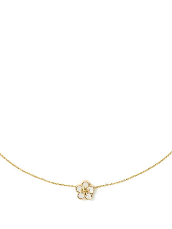 26SS 토리버치 키라 플라워 네크리스 158996 700 Tory Gold Mother of Pearl - TORY BURCH