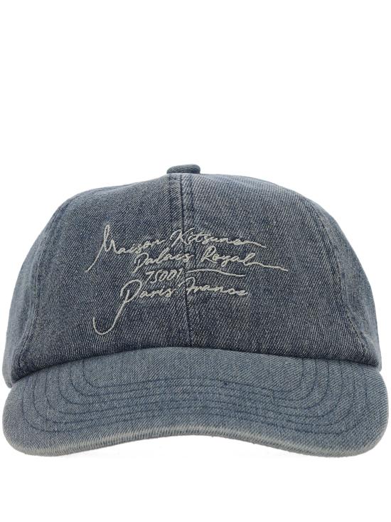 26SS 메종키츠네 모자 QU06103WD4025 P471 Washed indigo