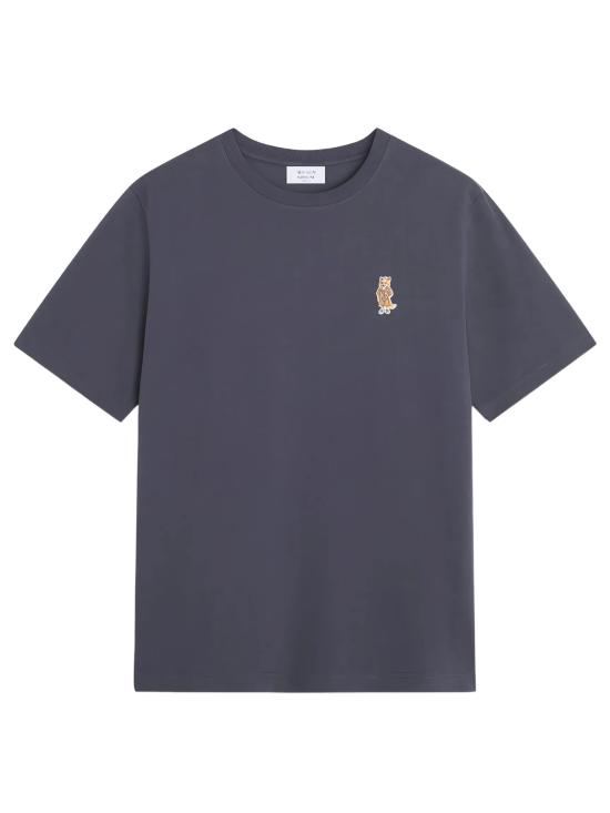 26SS 메종키츠네 반팔 티셔츠 QM00101KJ7025 0422 SHADOW BLUE