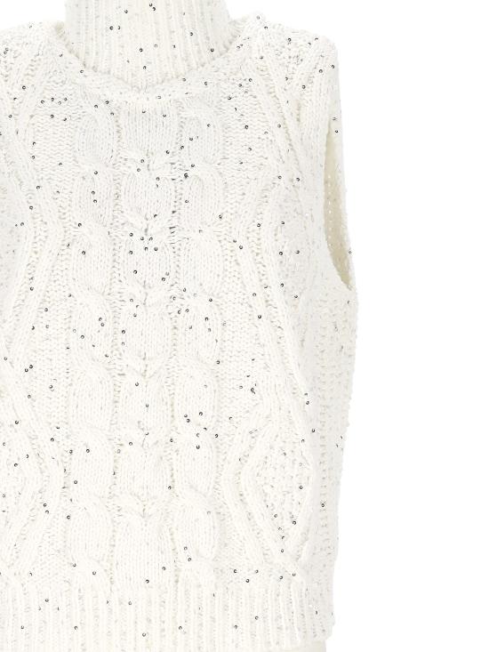 26SS 로레나안토니아찌 베스트 P26140MJ08A2905 0100 Beige - LORENA ANTONIAZZI