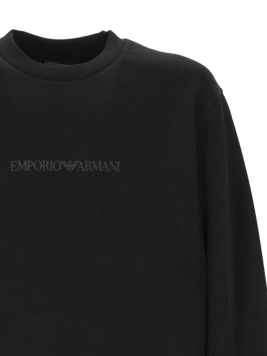 26SS 엠포리오 아르마니 긴팔 티셔츠 EM004541 AF10013MC540 BLACK EA LOGO - EMPORIO ARMANI