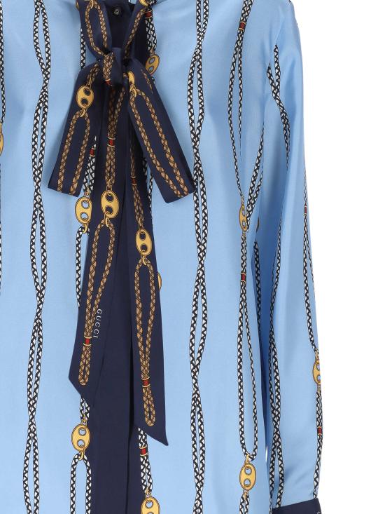 26SS 구찌 셔츠 856109 ZAUK54061 AZURE BLUE MC - GUCCI