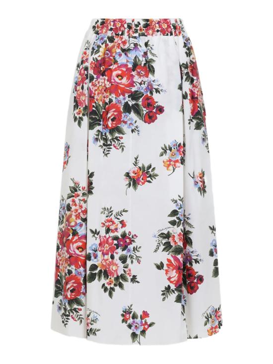 26SS 돌체앤가바나 미디 스커트 F4DC7T HS5UUHA5ZO MAZZO FIORI BIANCO - DOLCE & GABBANA