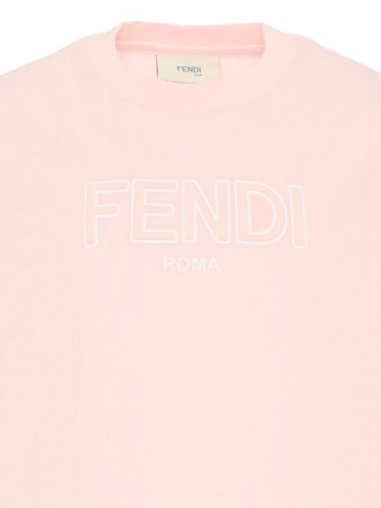 26SS [키즈] 펜디 티셔츠 JUI202 7AJF1UL9 Rosa peony - FENDI