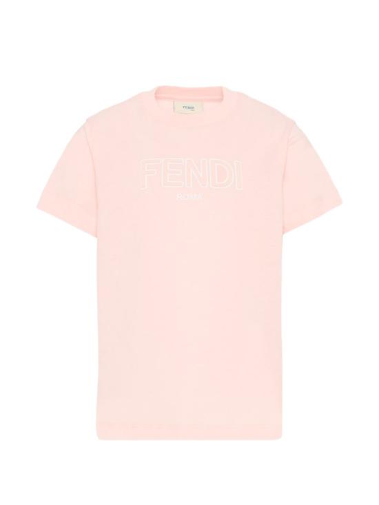 26SS [키즈] 펜디 티셔츠 JUI202 7AJF1UL9 Rosa peony