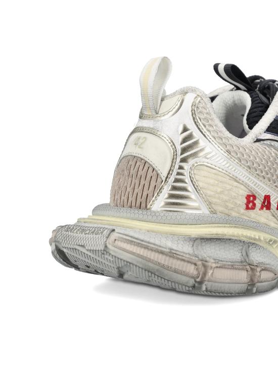 26SS 발렌시아가 3xl 스플릿 로고 스니커즈 840090 W3XSG9161 EGGSHELL RED NAVY - BALENCIAGA