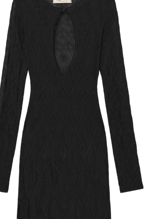 26SS 블루마린 미디 원피스 P622A743A N0990 Black - BLUMARINE