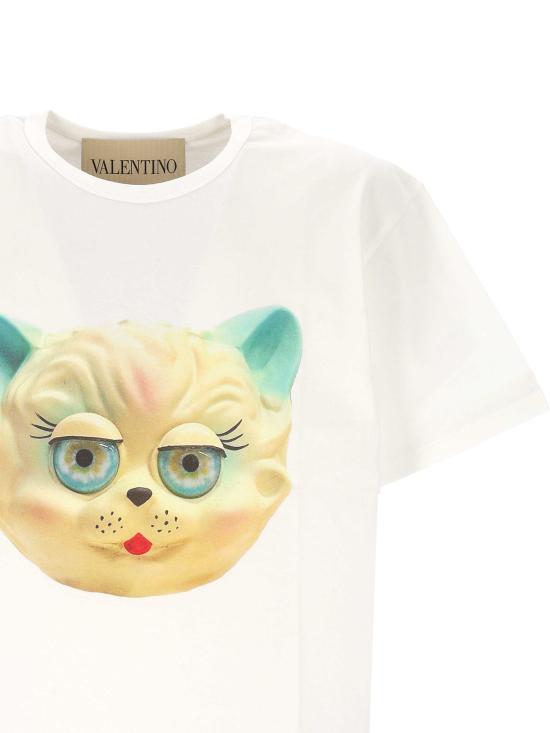 26SS 발렌티노 가라바니 반팔 티셔츠 8V3MG16P BD0A03 Ivory - VALENTINO GARAVANI