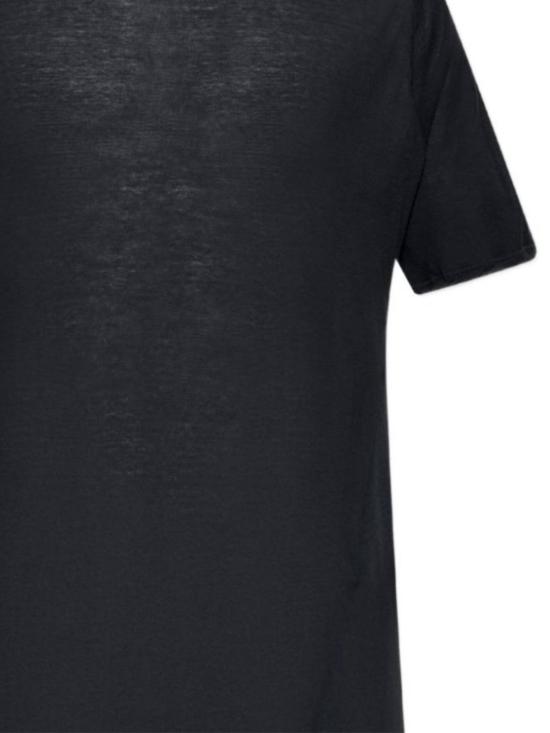 26SS 릭 오웬스 반팔 티셔츠 RU01F2265 JS09 Black - RICK OWENS