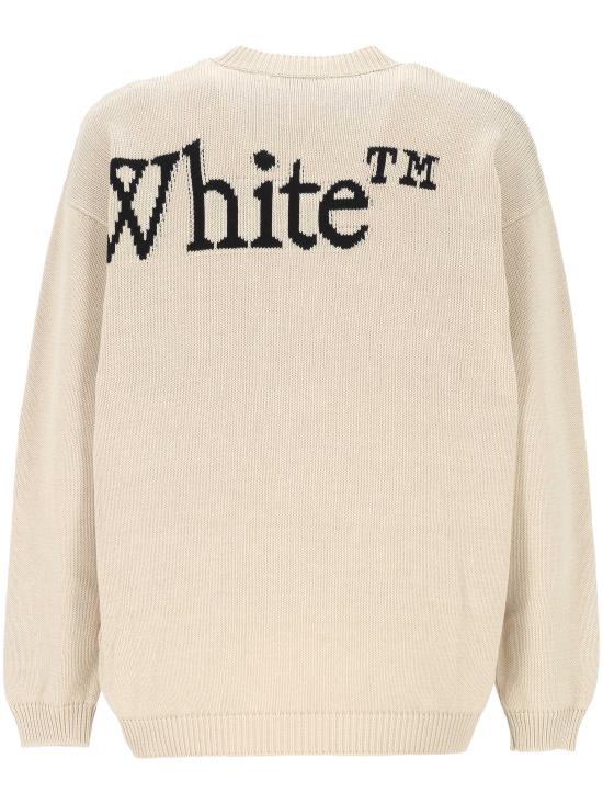 26SS 오프화이트 스웨터 44MHE20QS26K001 110 White - OFF WHITE
