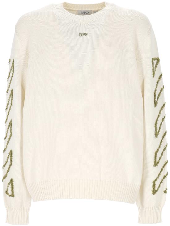 26SS 오프화이트 스웨터 44MHE087S26K001 110 White