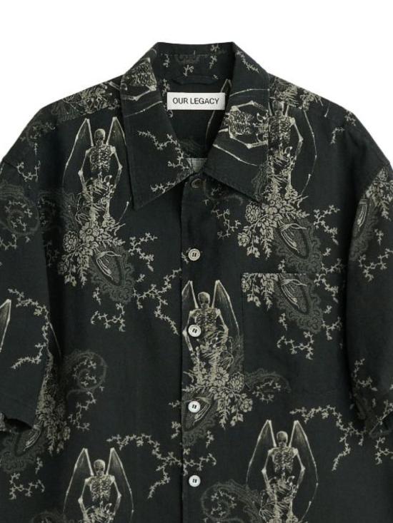 26SS 아워레가시 에브리 셔츠 숏슬리브 데스 페이즐리 프린트 M2262EDP X - OUR LEGACY
