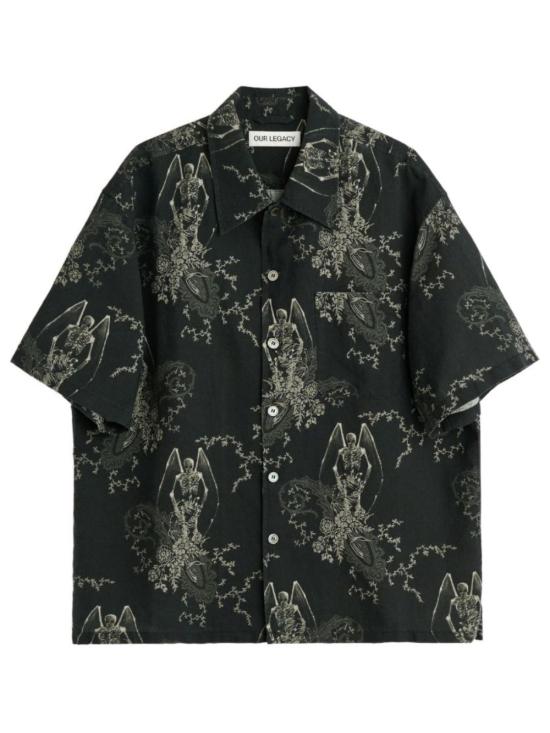 26SS 아워레가시 에브리 셔츠 숏슬리브 데스 페이즐리 프린트 M2262EDP X