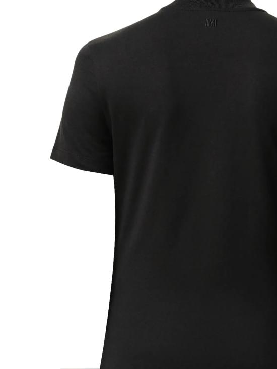 26SS 아미 스몰 하트 로고 코튼 크롭 티셔츠 FTS347 724045 BLACK WHITE CREAM - AMI